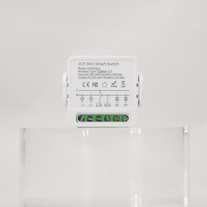 SIXWGH Zigbee 3,0 interruptor inteligente 2-Gang 10A 240V doble Polo funciona para Tuya <span class=keywords><strong>Alexa</strong></span> Google Home para iluminación inteligente a través de Smart Life - Product Image 4