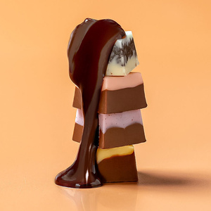 ช็อกโกแลตและขนมหวานขายส่ง โกโก้บัตเตอร์สำหรับทำช็อกโกแลต ช็อกโกแลตผลไม้ ช็อกโกแลตสี่เหลี่ยม - Product Image 2