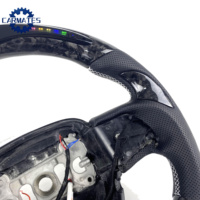 Volant en fibre de carbone forgée avec cuir perforé pour Dodge Challenger Charger SRT Hellcat 2015-2024, modification de course