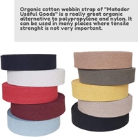 Sangle en toile de coton multicolore de 2 cm à 5 cm en gros, ruban en toile de coton durable en vrac pour sacs, ceintures et artisanat
