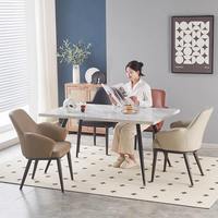 Chaise de salle à manger, tabouret de comptoir de luxe italien, siège ergonomique avec dossier confortable, mobilier multi-scénarios pour la maison