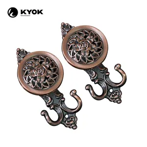 KYOK High Quality Crystal Curtain Tieback Electroplating Curtain Tieback Hook