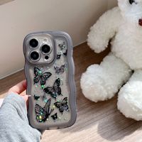 Prix d'usine, pas de minimum, étui de téléphone étanche en TPU, motif papillon, impression transparente, logo, étui de téléphone portable
