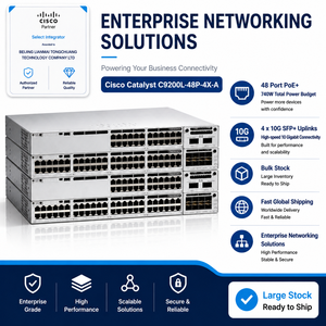 Commutateur réseau PoE 48 ports 9200 C9200L-48P-4X-A Haute densité 48 ports PoE+ - Product Image 1