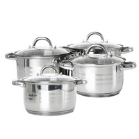 Ensemble de 12 ustensiles de cuisine en acier inoxydable 201, fond 5 couches, durable, nouveau design, comprenant une marmite, une poêle et une casserole à lait pour la cuisine domestique