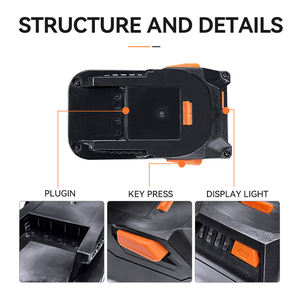 オリジナル18V <span class=keywords><strong>4Ah</strong></span>急速充電器 安全アダプター 電動ドリル コードレス工具 リチウムイオンバッテリーパック用 - Product Image 5