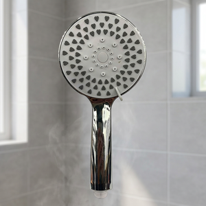 Pommeau de douche circulaire moderne Erp Alcahova Ducha 100 mm finition chromée avec buse de pulvérisation pour salle de bain - Product Image 3