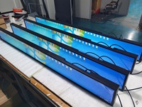 Monitor de barra estirada inteligente, pantalla LCD 19,5 24 28,1 34 36,2 37 43 48 pulgadas, estante de señalización Digital, anuncios de pantalla de estante ultraancha