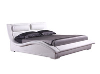 Italienischer Designs til Moderne neue Form Leder bett rahmen hoch gepolsterte moderne weiche Betten zum Verkauf 2840 #
