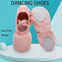 Chaussons de danse souples de haute qualité pour filles, en toile, pour la pratique du ballet, prix de gros, ballerines pour enfants