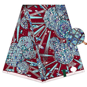 Tissu africain super brillant perlé, imprimés africains, tissu super brillant doré, tissu africain super brillant, <span class=keywords><strong>6</strong></span> <span class=keywords><strong>yards</strong></span>, <span class=keywords><strong>pagne</strong></span> pour fille, pour fête de mariage - Product Image 5