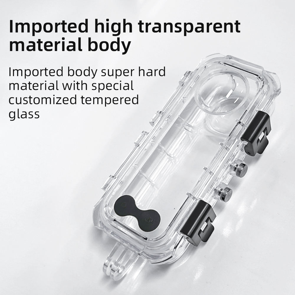 Invisible Case for Insta360 X5 Waterproof Housing Cover Camera Case Underwater 60M Dive Shell for Insta360 X5 Accessories