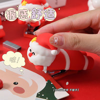 Soododo Santa Claus Kreative Mini Kunststoff Handbuch Hefter Cross Border Weihnachts geschenk Kleine Student liefert 50 Blatt Kapazität