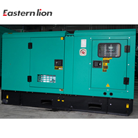 Générateur diesel silencieux refroidi par eau 75 kVA, alternateur sans balais triphasé 400 V, conçu par Denyo, 60 kW, 75 kVA, prix