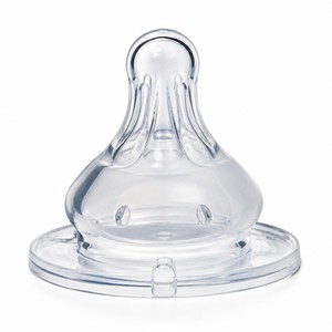 Tétine en silicone <span class=keywords><strong>Lansinoh</strong></span> NaturalWave pour biberon, débit moyen, lot de 2 - Product Image 1