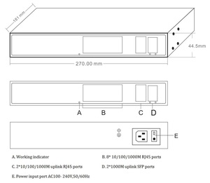 PoE ++ 90W BT Gigabit 8พอร์ตสวิตช์อัจฉริยะ Ai POE พร้อม Uplink 2 SFP 600W แหล่งจ่ายไฟสำหรับกล้องวงจรปิด IP - Product Image 2