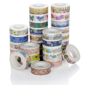 2022 New Arrival các loại hoa bướm cho <span class=keywords><strong>Washi</strong></span> Băng duy nhất hai mặt 10m chiều dài 15 mét chiều rộng nước kích hoạt Acrylic Băng nóng - Product Image 1