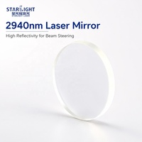 Miroir laser 2940nm en silice fondue, diamètre 19mm 20mm 25mm, épaisseur 3mm, 45 °   Réflecteur optique à revêtement HR OEM