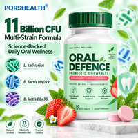 Comprimés probiotiques buccaux saveur fraise – Complément haleine fraîche pour l'équilibre du microbiome oral, soutien des dents et des gencives – OEM