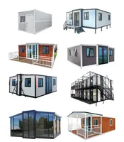 Maison conteneur pliable de 20 pieds, villa préfabriquée miniature, espace de vie, petites maisons pliables