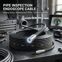Câble de caméra d'inspection XJY pour canalisations, caméra vidéo d'inspection de ligne d'égout, câble d'endoscope