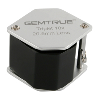 20.5mm 10X Triplet Diamond Loupe Professional Jewelry Magnifier With Distortion Free Optical Lens