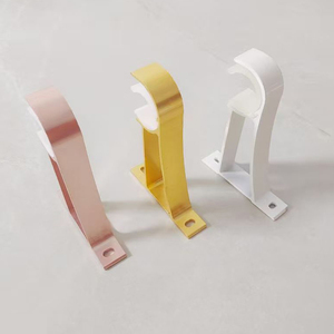 Support mural fixe en aluminium durable de style Art déco pour <span class=keywords><strong>tringle</strong></span> à <span class=keywords><strong>rideau</strong></span>, support décoratif pour rideaux, populaire au Pakistan pour la maison et l'hôtel - Product Image 5
