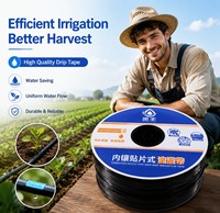 Duurzame ingebouwde druppelband van PE-plastic voor landbouw, kassen, akkerland, groenten, fruit en gewaswatertoevoer