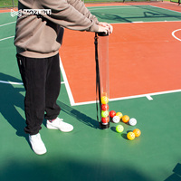 Pickleball Picker Upper détient des balles, ramasseur de balles de Pickleball léger Hopper Tube Retriever Collector avec bandoulière