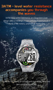 Montre connectée intelligente KT88 2025 avec lampe torche, étanche 3ATM, modes sportifs multiples et boussole pour activités de plein air - Product Image 4