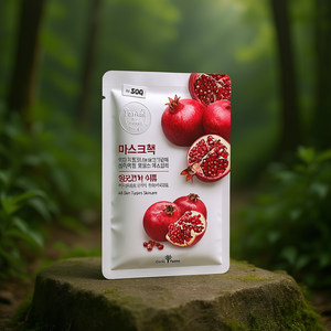 Mascarilla Facial Esencial de Granada, Fórmula K-Beauty, Para Todo Tipo de Piel, Cuidado Diario de la Piel - Product Image 3