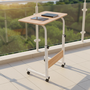 <span class=keywords><strong>Escritorio</strong></span> para Portátil Shengfang con Ruedas y Altura Ajustable, <span class=keywords><strong>Escritorio</strong></span> para Computadora de Madera y Metal - Product Image 3