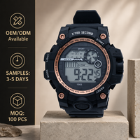 Reloj Digital Deportivo Luminoso a Prueba de Agua en 5 Colores Premium, Reloj Electrónico 1083, Venta al Por Mayor