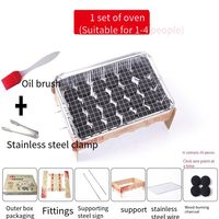 Barbecue pliable charbon de bois, pièces, usage intérieur et jetable, respectueux de l'environnement