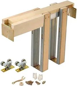 Prix de gros Ventes directes d'usine Kits de quincaillerie pour portes coulissantes cachées pour système de portes coulissantes Kits de portes escamotables - Product Image 1