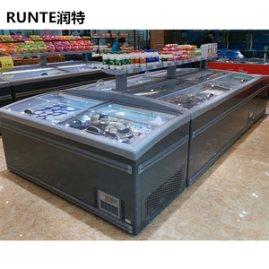 Countertop Glass Door <span class=keywords><strong>Isa</strong></span> <span class=keywords><strong>Ice</strong></span> <span class=keywords><strong>Cream</strong></span> Hiển Thị Tủ Đông Tủ Lạnh Deep Freeze Island - Product Image 1