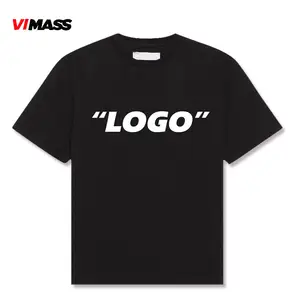 Factory Custom Black Cotton Nylon Digital Printers T Shit Clothes High Quality Customize T Shits with Logo