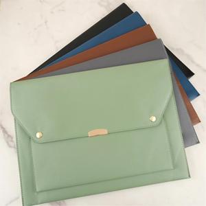 Carpeta A4 Delgada de Cuero PU - <span class=keywords><strong>Portadocumentos</strong></span> de Gran Capacidad para Organización y Transporte en la Oficina, Organizador Elegante, Portátil e Impermeable - Product Image 3