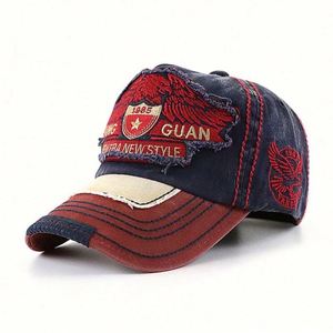Gorra de Béisbol de Lona de Seis Paneles, Bicolor, Unisex, para Niños, con Bordado 3D de Alta Calidad, Estilo Vintage, para las Cuatro Estaciones - Product Image 2