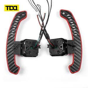 แป้นเปลี่ยนเกียร์คาร์บอนไฟเบอร์แม่เหล็ก TDD LED สำหรับ Audi B9 A6 A7 S6 S7 RS6 RS7 - Product Image 1