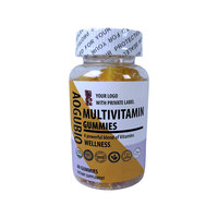 Groothandel op maat gemaakte vitamine C D3 multivitamine gummies met gemengde fruitsmaak, kauwgom snoepjes voor supplementen, OEM private label service