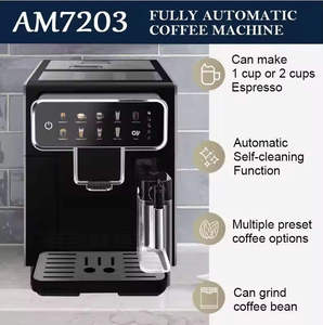Machine à café expresso automatique programmable en acier inoxydable avec écran tactile, capacité de 12 tasses, 16-20 bars, fonctions programmables - Product Image 6