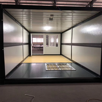 Vente directe d'usine de maison de conteneur pliable à plat 10 pieds 20 pieds maison de vie préfabriquée portable pour le bureau