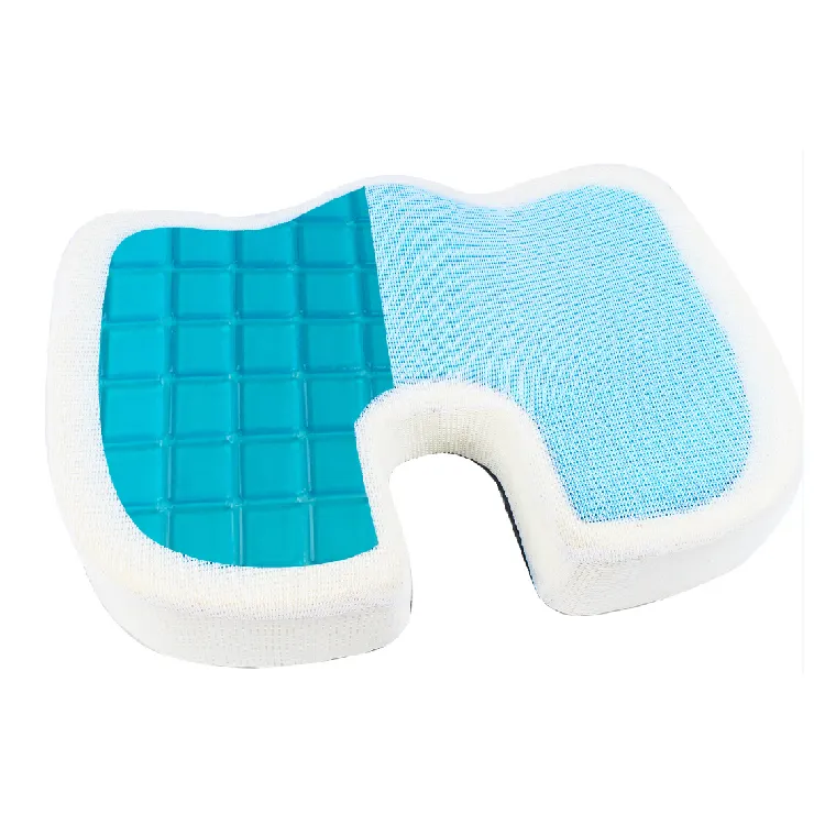 Coccyx orthopedic cooling gel memory foam car chair wheelchair seat cushion