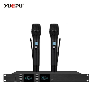 U-8500 UHF Không Dây Microphone Dual Kênh Kim Loại Hội Nghị Ghi Âm Ca Hát Cầm Tay Mũ Nón Clip Cổ Ngỗng Chuyên Nghiệp - Product Image 2