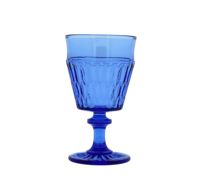 Verre à vin élégant en relief de luxe européen, capacité de 200 à 300 ml, couleur unie, décoration d'intérieur, verrerie