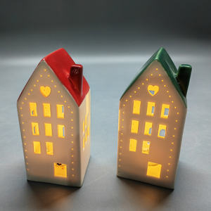 Venta al por mayor de figuritas decorativas de cerámica pintadas adornos iluminados para la decoración del <span class=keywords><strong>hogar</strong></span> - Product Image 4