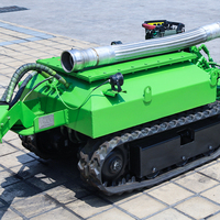Drague submersible télécommandée à faible coût d'exploitation avec pompe à piston, capacité de 200 m³/h pour le dragage des sédiments de bassin