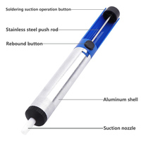 Pistolet à dessouder puissant à aspiration sous vide pour le retrait de soudure, outils de soudage manuels