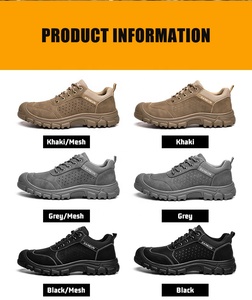 JIANKUN Chaussures <span class=keywords><strong>de</strong></span> sécurité confortables en cuir microfibre résistant à l'usure avec embout en acier Chaussures <span class=keywords><strong>de</strong></span> sécurité industrielles pour hommes femmes prix bon marché - Product Image 6